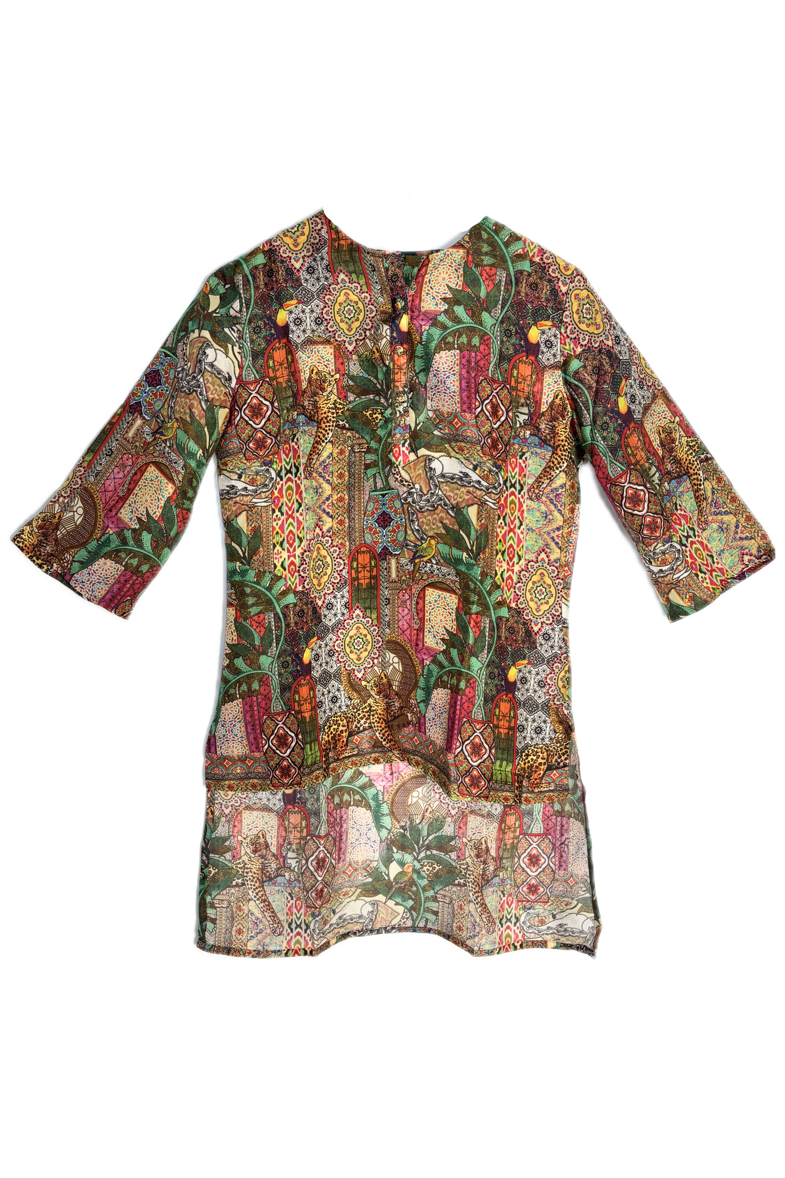 Forest Theme Silk Co-Ord Set