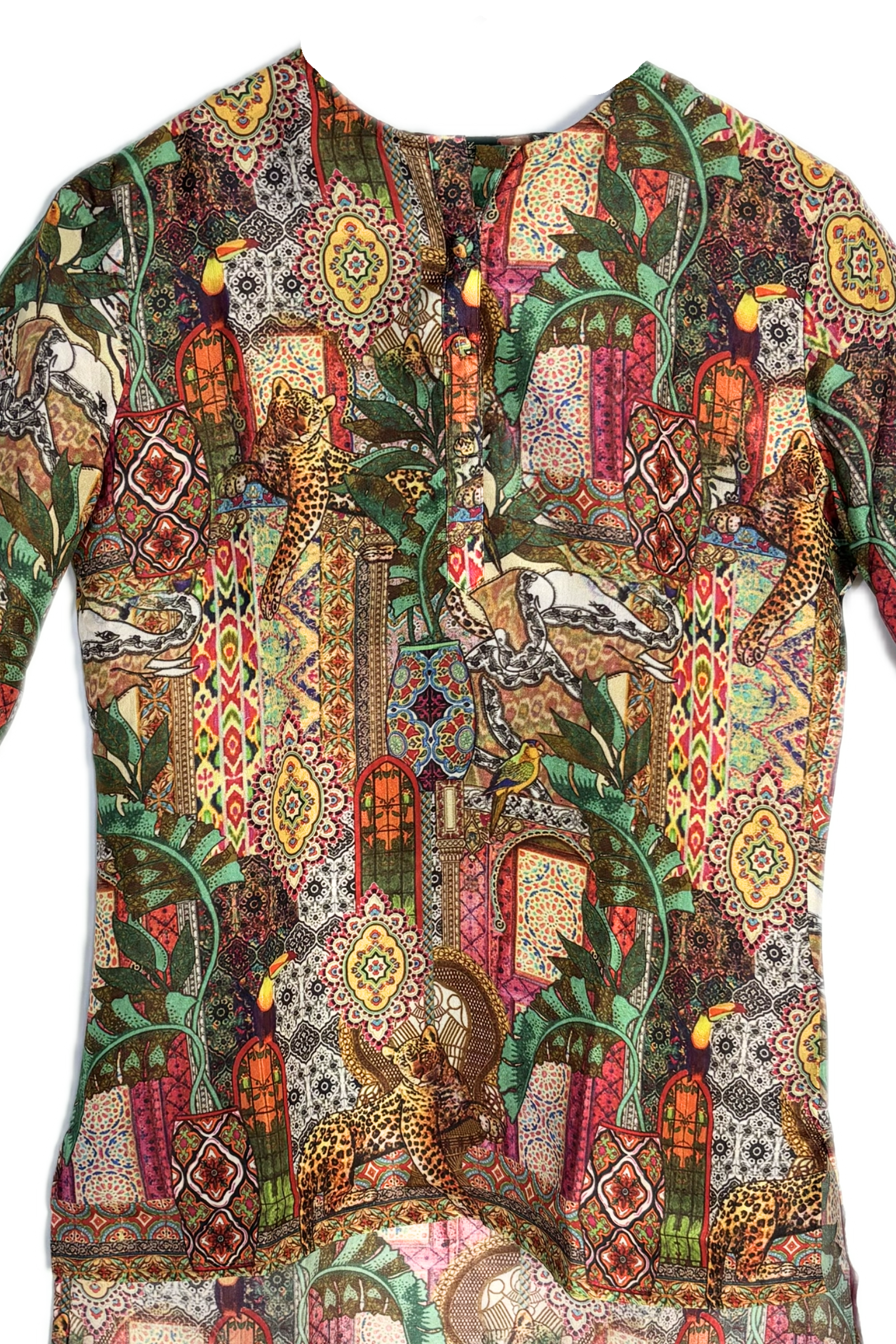 Forest Theme Silk Co-Ord Set